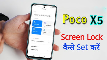 How to Set Pattern Lock in Poco X5 | Poco X5 5g me Screen Lock Kaise Lagaye