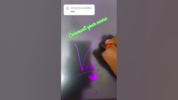 Ved name signature 🥰|#sign #signature #ved #galatta #shorts #trend #viral.  ‎@HeartTouchingMelodies 
