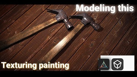 modeling hammer and texturing painting, Prisma 3D and 3D mod tutorial