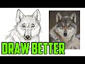 How to draw a BETTER Wolf Head