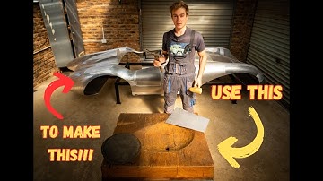 Wood stump to form and create race car panels! #racecar #automobile #diy #restoration #coachbuilt