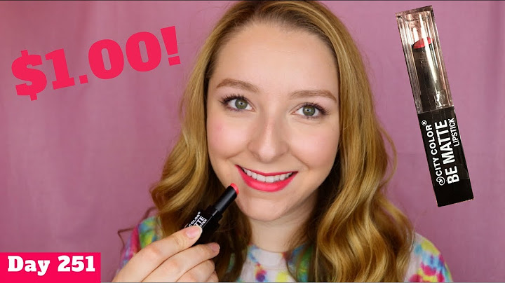 City color be matte lipstick review năm 2024