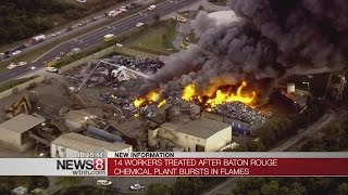 Chlorine leak causes massive fire at Louisiana chemical plant