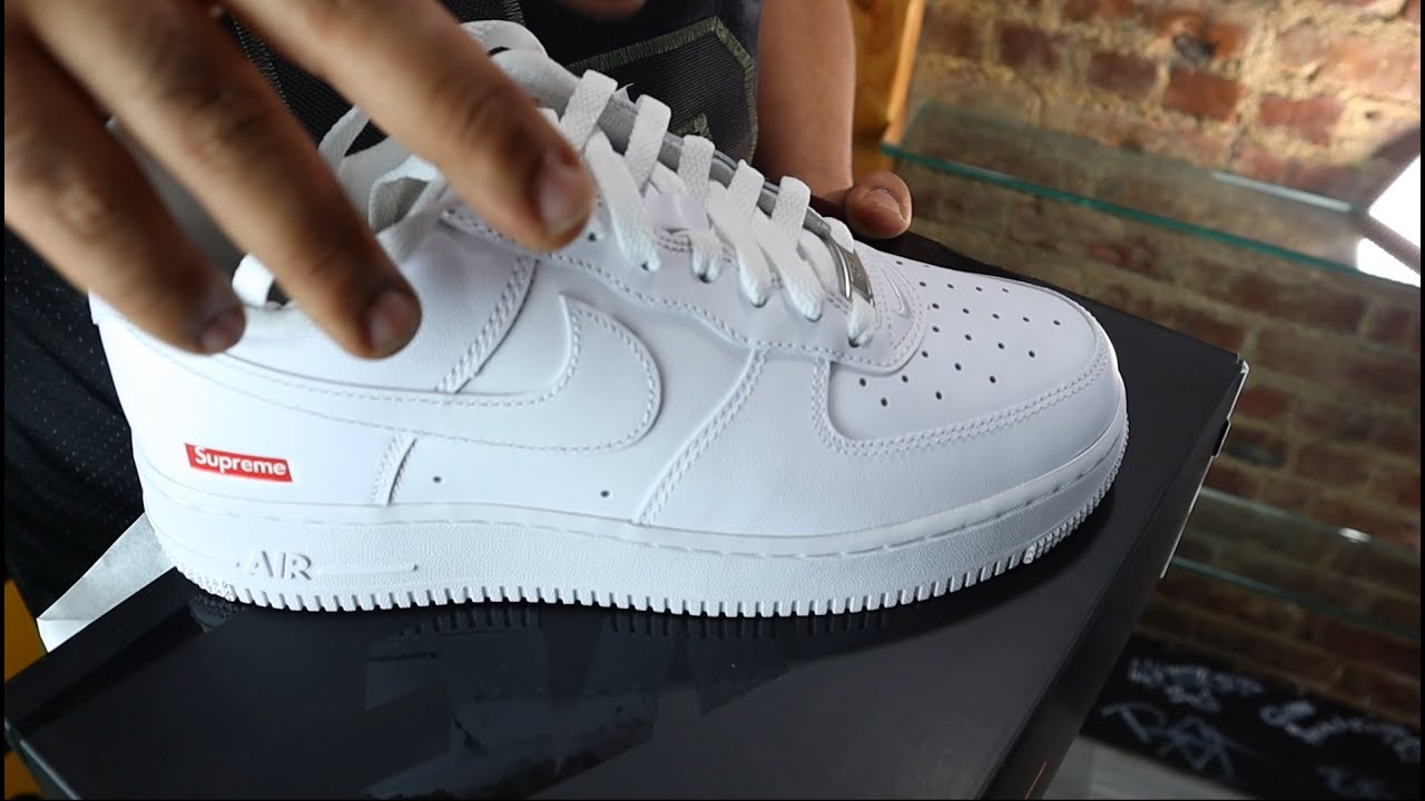 Nike Air Force 1 Low Supreme White Sneaker Review 