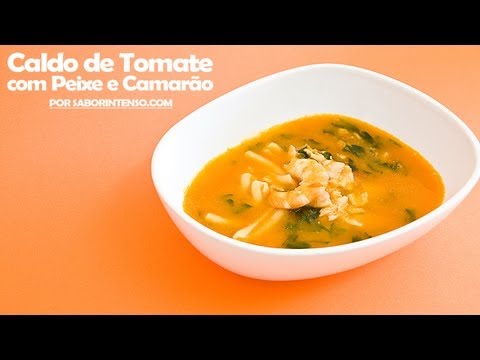 Vídeo: Como Fazer Sopa De Tomate E Peixe