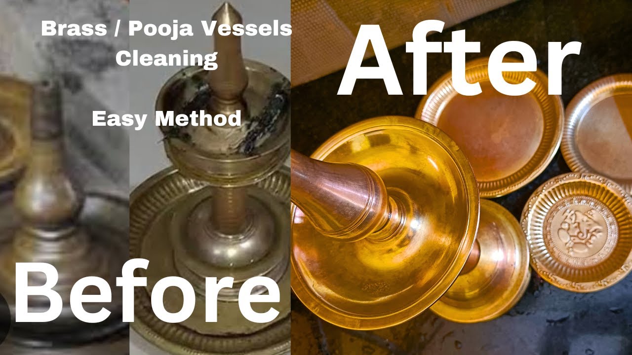 How To Clean Pooja / Brass Vessels At Home / Easy Method YouTube