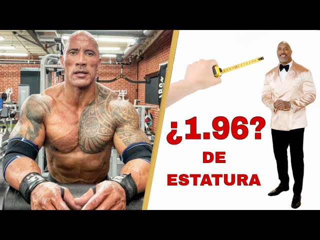 Cuánto mide Dwayne Johnson (The Rock)? - Altura - Real height