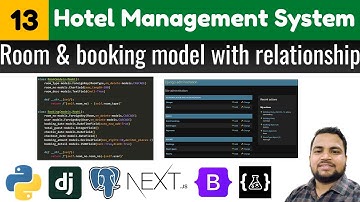 Create rooms & booking model||setup admin||Hotel management system||django next.js tutorials
