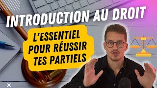 Cours d'introduction au droit : l'essentiel de la matière