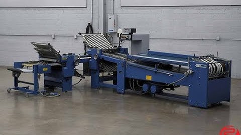 2006 MBO B26 Continuous Feed Paper Folder w/ 8 Page Unit, and Mobile Delivery