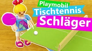 Playmobil DIY Tischtennis Schläger für Hannah Vogel | Super einfaches Tischtennis Spiel Basteln