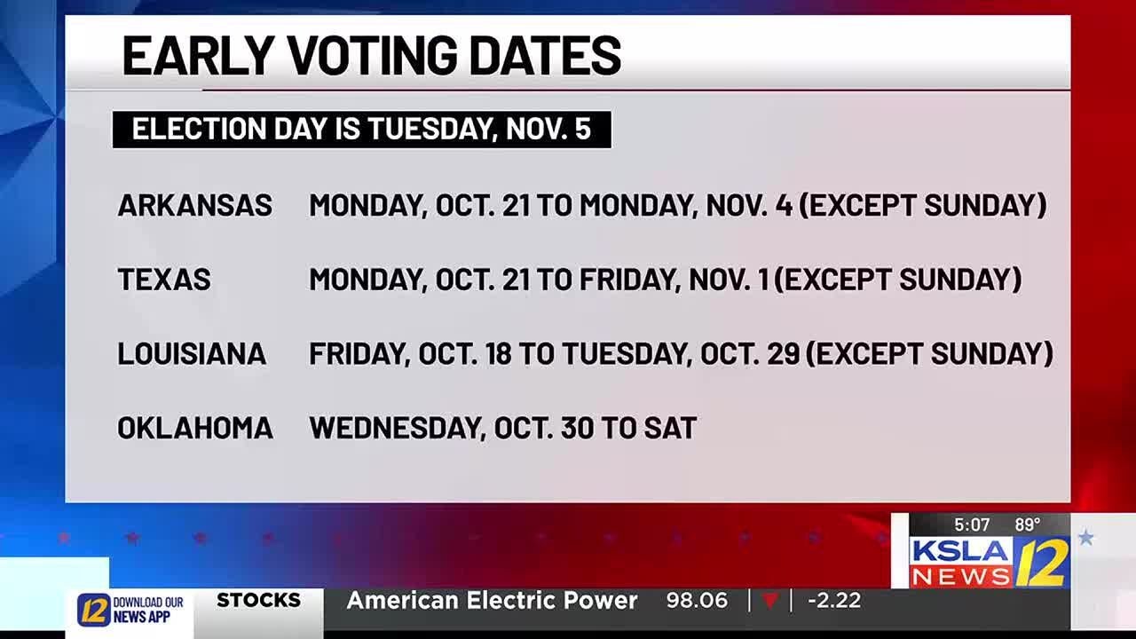 Early voting for Nov. 5 elections begins soon - YouTube