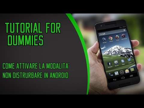 Come attivare la modalità non disturbare su android