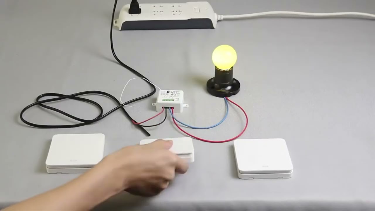 Interrupteur mural auto-alimenté cinétique à distance sans fil, auc