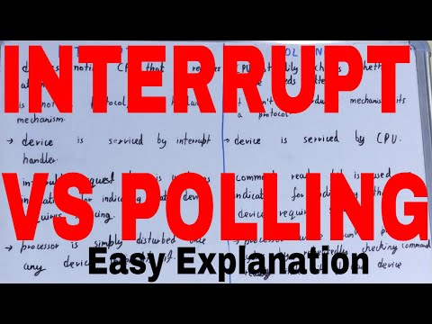Interrupt vs Polling|Difference between interrupt and polling|Interrupt and polling difference