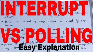 Interrupt vs Polling|Difference between interrupt and polling|Interrupt and polling difference