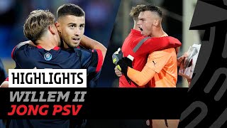 TIELEMANS schiet heerlijk raak ☄ PEERSMAN redt punt ⛔ | HIGHLIGHTS Willem II - Jong PSV