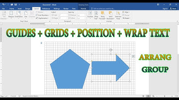 Layout tab arrange group in ms word