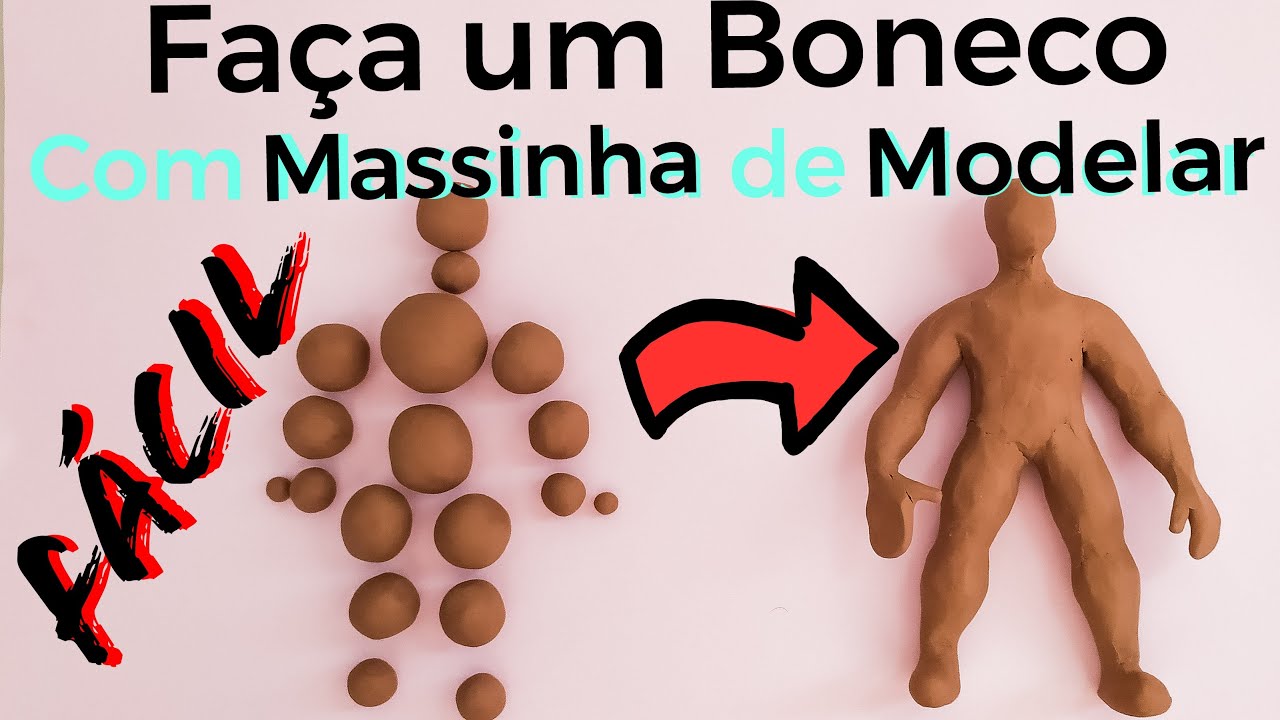 Como Fazer Um Boneco Com Massinha De Modelar So Com 18 Bolinhas Muito Facil Passo A Passo Diy Youtube - pessoas fazendo boneco de massinha do brawl stars