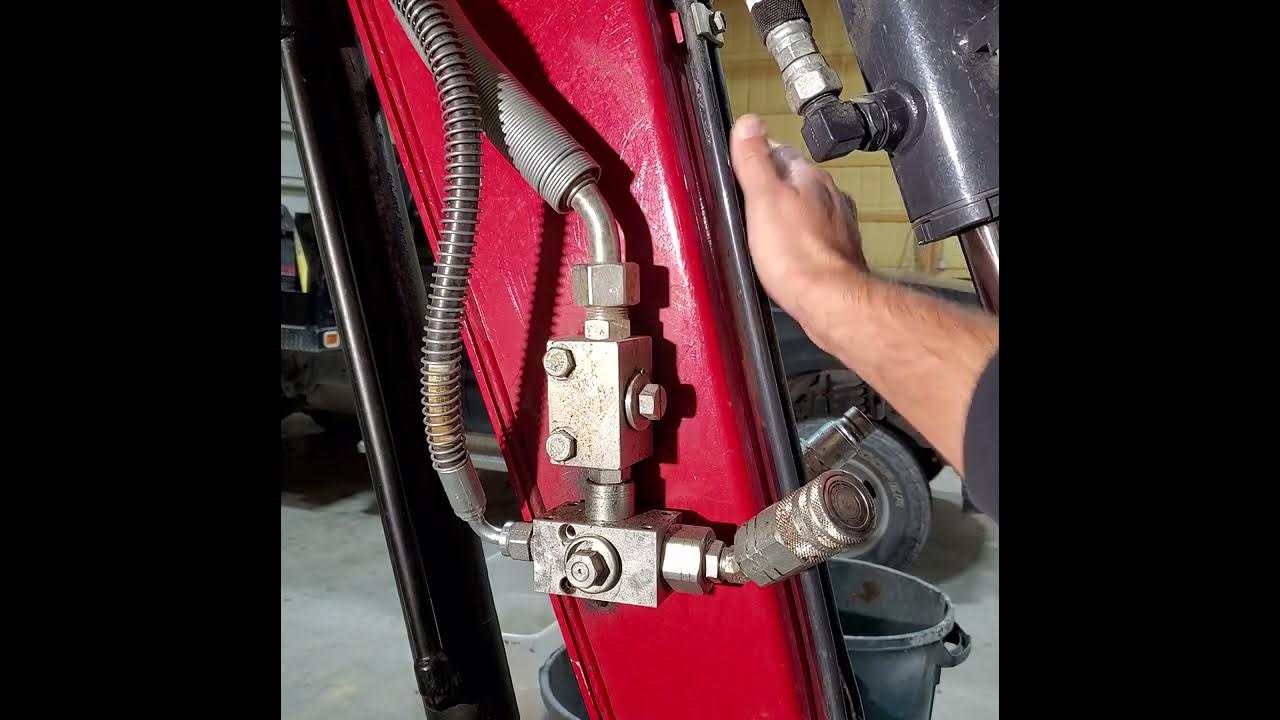 How I hooked up a manual hydraulic diverter valve on my Yanmar vio35