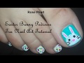 Easter Bunny Pedicure Nail Art (Easter Toe Nail Art Tutorial) | Rose Pearl