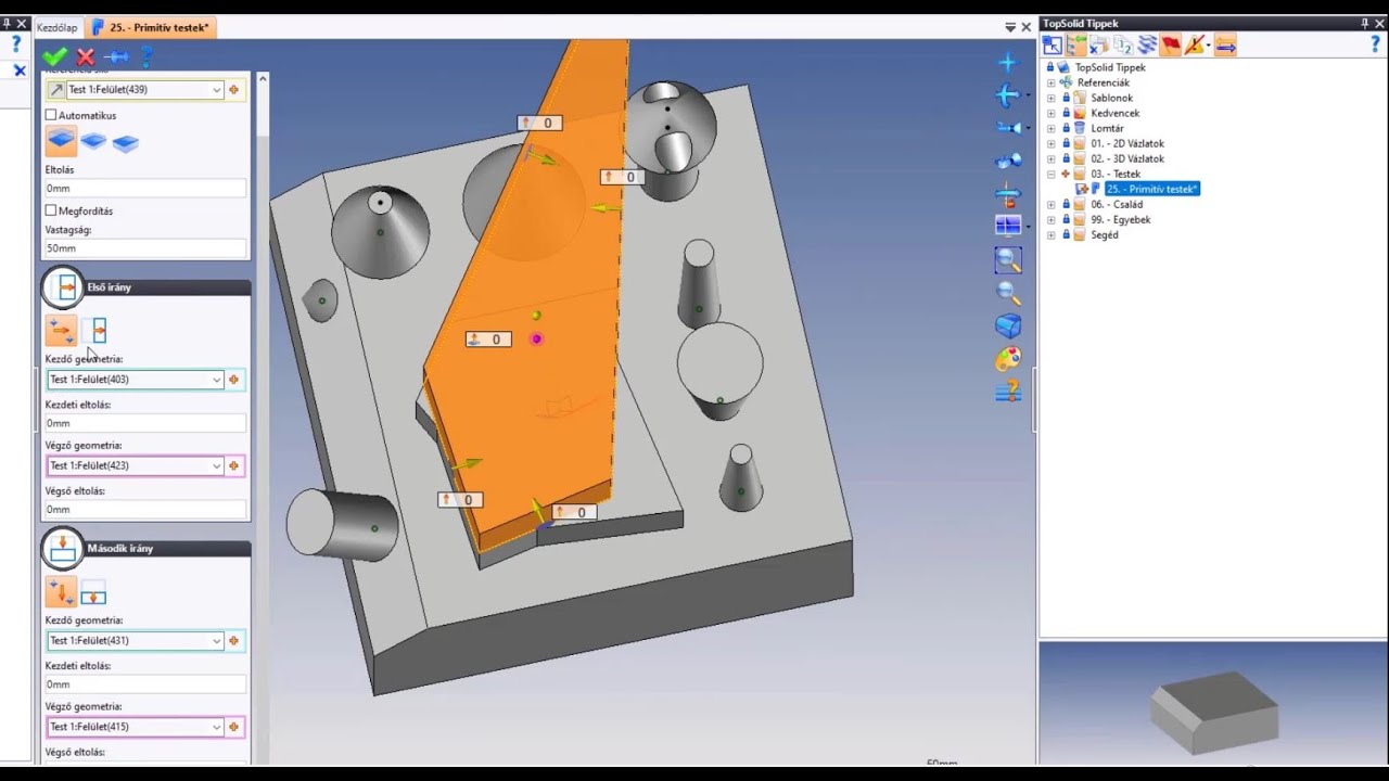 TopSolid CAD - Primitív testek