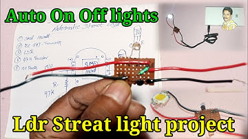 Ldr Street light project automatically on off control | Street Light Automatic On Off Sensor
