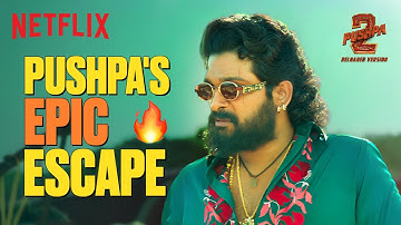 Allu Arjun & Fahadh Faasil Epic NAIL-BITING Chase Scene 🔥 | Pushpa 2: The Rule | Netflix India