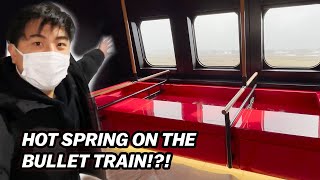I found the WORLDS FIRST HOT SPRING BULLET TRAIN in Japan! *NEXT LEVEL*