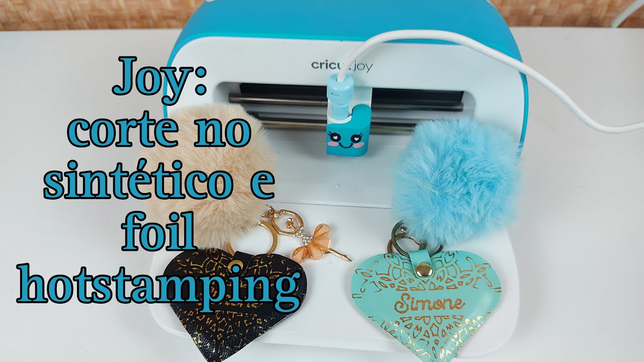 Escrevendo com foil e cortando sintético na Cricut Joy