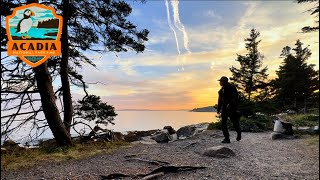 The Ocean Path at Sunset | Acadia National Park