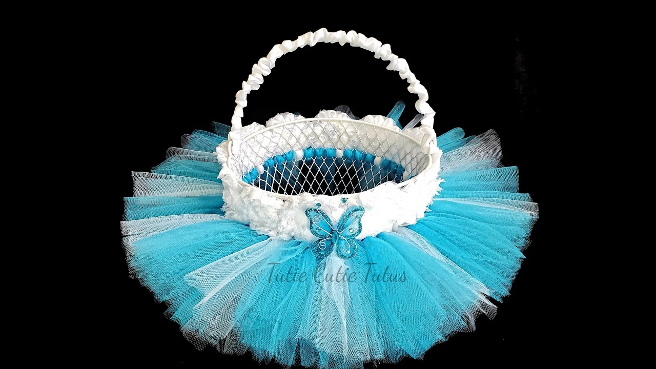 DIY Tutu Easter/ Flower Girl Basket Tutorial