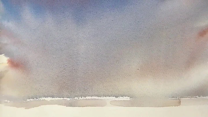 How To Paint 2 Watercolour Skies With The Hake Bru...