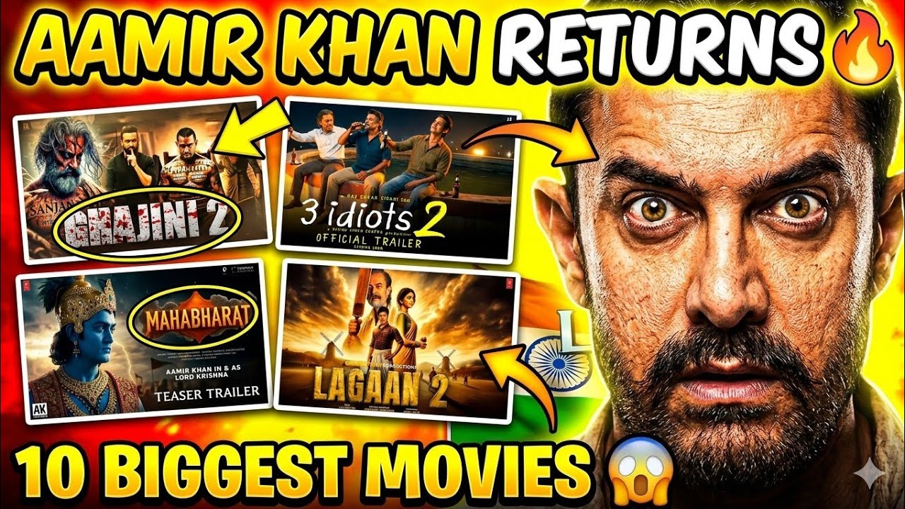 Aamir Khan Upcoming Movies 2026–2028 🔥 | 10 Biggest फिल्में जो Box Office हिला देंगी