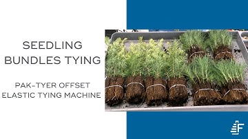 Seedling Bundles Tying Pak-Tyer Offset Elastic Tying Machine