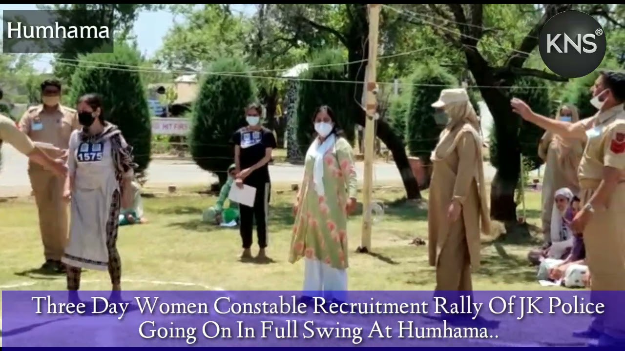 Three Day Women Constable Recruitment Rally Of JK Police Going On In Full Swing At Humhama..