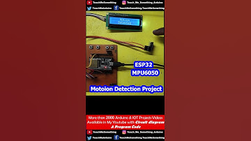 Motion Detection MPU 6050 ESP32 I2C LCD | MPU6050 ESP32 Motion Detection | MPU6050 Tutorial ESP32