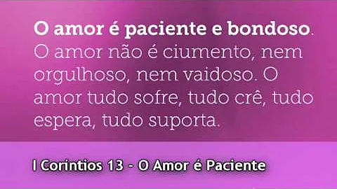 O que é um amor benigno?