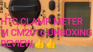 HTC CLAMP METER CM2016 UNBOXING&REVIEW.सभी फंगशन चेकींग के साथ युट्यूब पर पहली बार #SOLARINVENTION