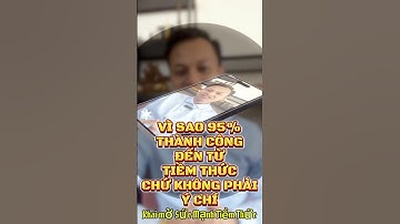 🌟🌹 VÌ SAO 95% THÀNH CÔNG ĐẾN TỪ TIỀM THỨC CHỨ KHÔNG PHẢI Ý CHÍ 🌹#sucmanhtiemthuc