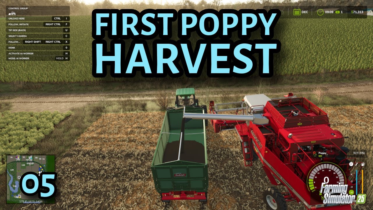 FS25 - First Poppy Harvest - Ep 05 - Starowies, Series 2 - PC