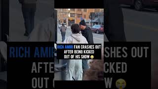 Rich Amiri fan crashes out after being kicked out of his show 😭 #rap #producer #yeat