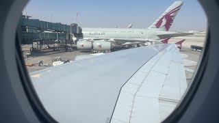 A380 take off from Doha