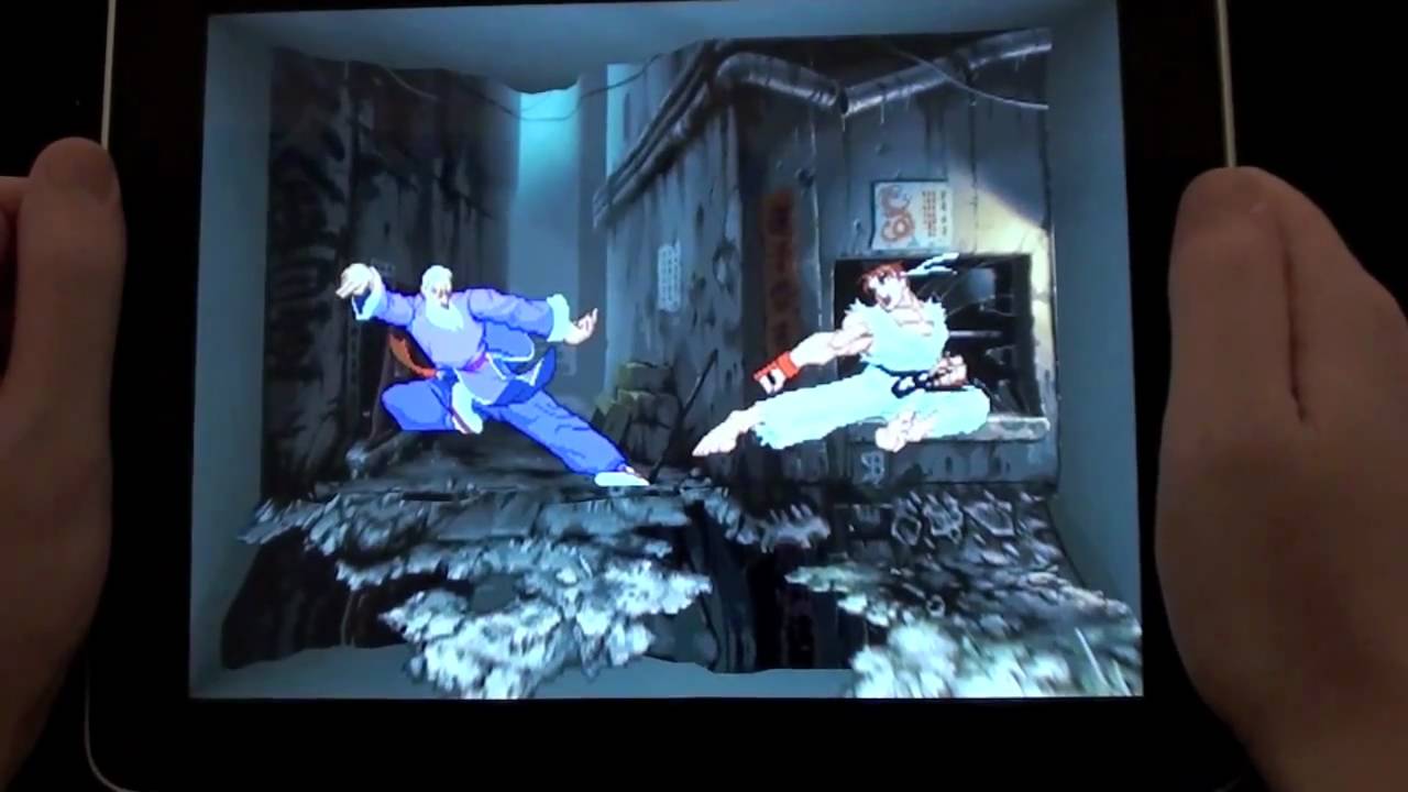 Streetfighter i 3D på en iPad