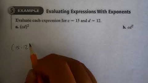 Evaluating Expressions with Exponents