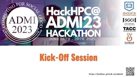 [HackHPC@ADMI23] Kick-Off!
