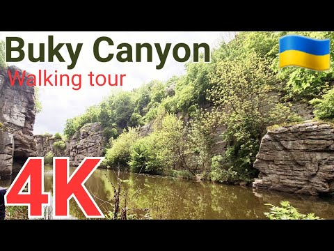 Buky Canyon, Uman, Ukraine | May-June 2022 | Walking Tour 4K Ethno tourism