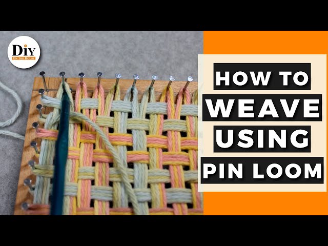 How to Weave with yarn on the 9 inch potholder loom 