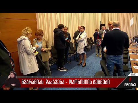 გვარამიას დაკავება - ოპოზიციის გეგმები