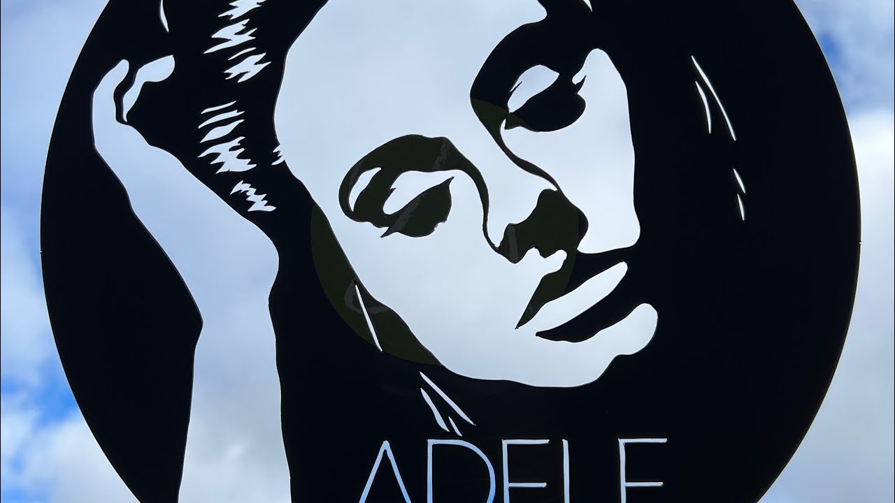 Hand Script Adele Adele hand-cut out of “21” #vinyl #art #vinylrecords #adele #handmade # ...
